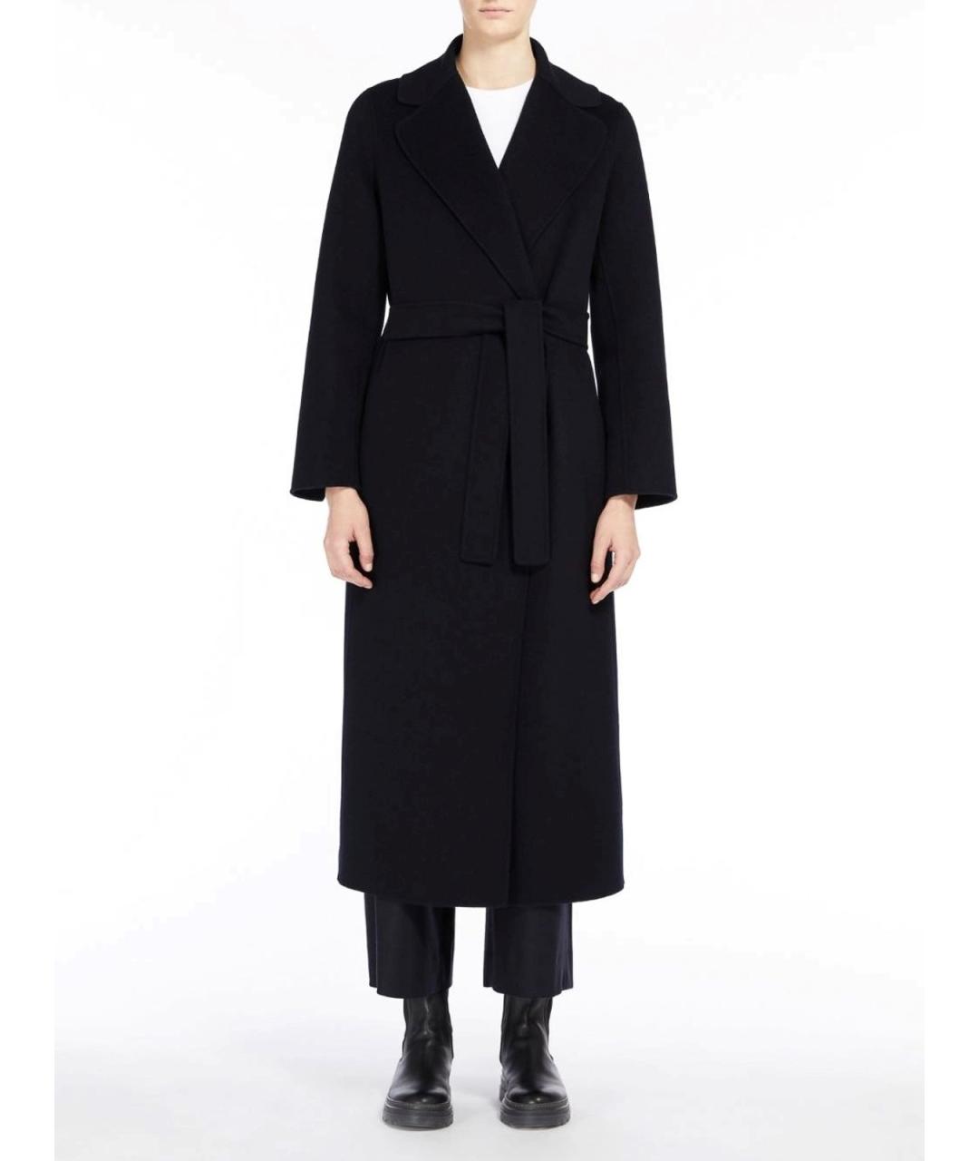 'S MAX MARA Синее шерстяное пальто, фото 2