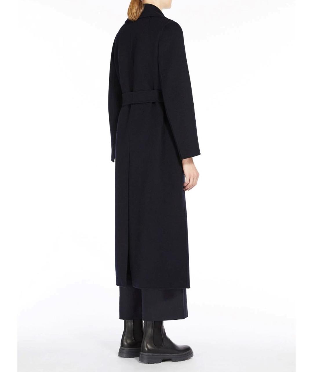 'S MAX MARA Синее шерстяное пальто, фото 3