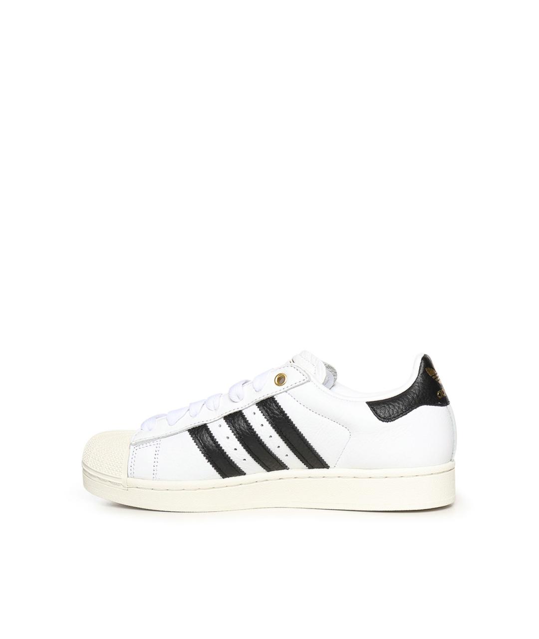 ADIDAS Белые кожаные низкие кроссовки / кеды, фото 3
