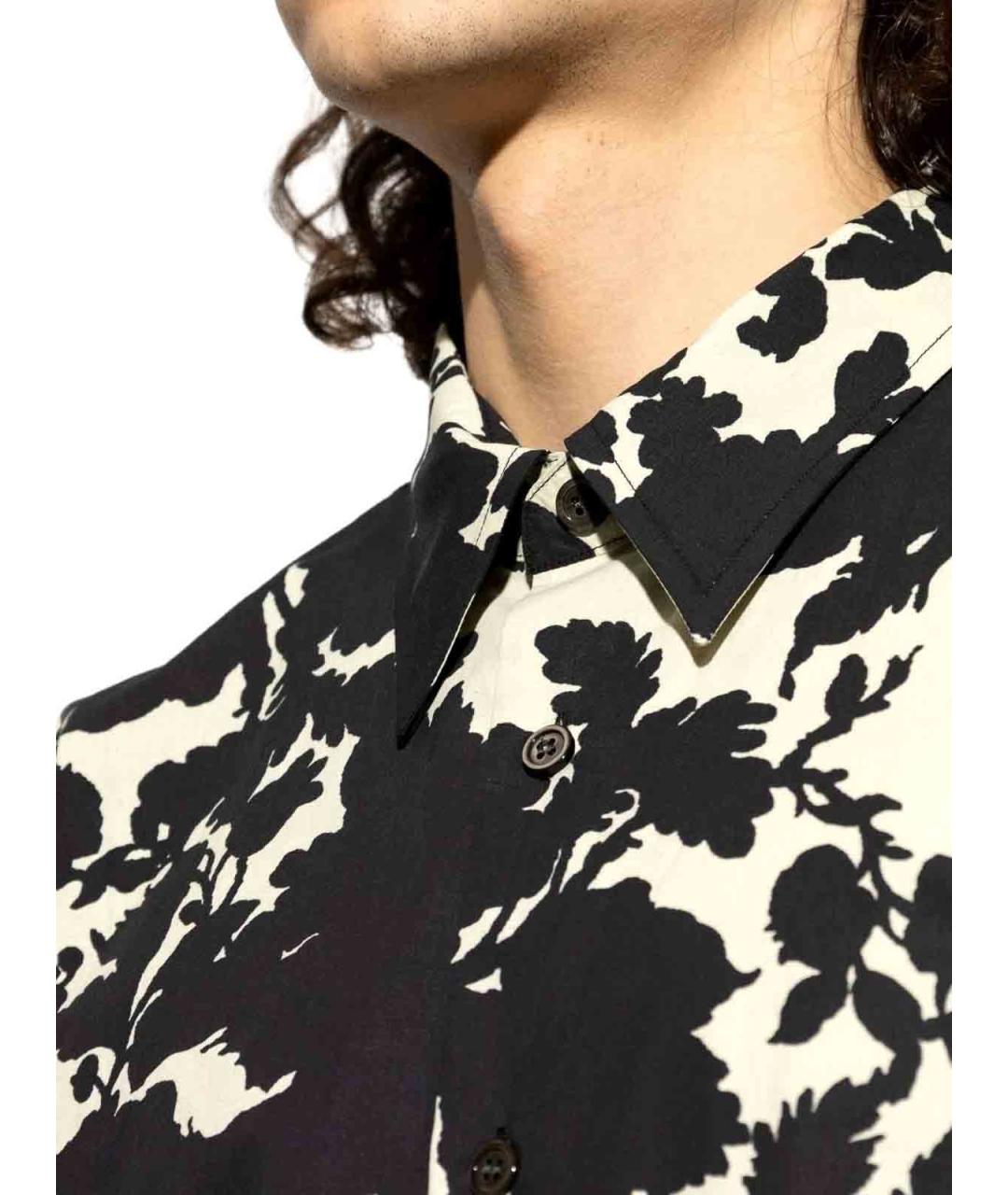 DRIES VAN NOTEN Черная кэжуал рубашка, фото 3