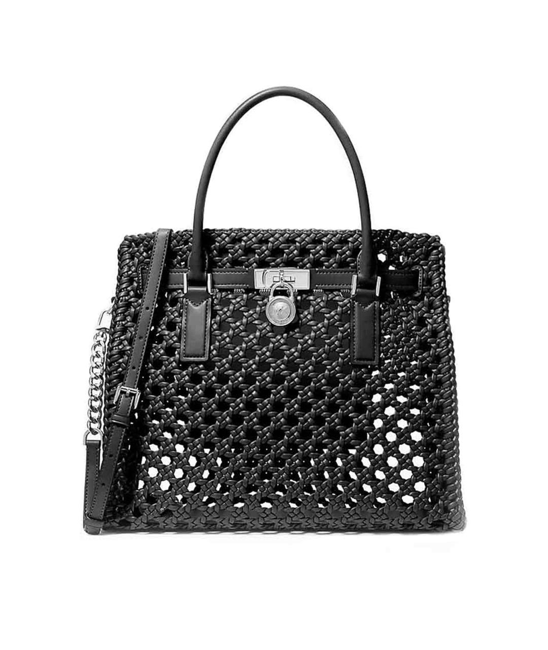 MICHAEL KORS Черная тканевая сумка тоут, фото 1