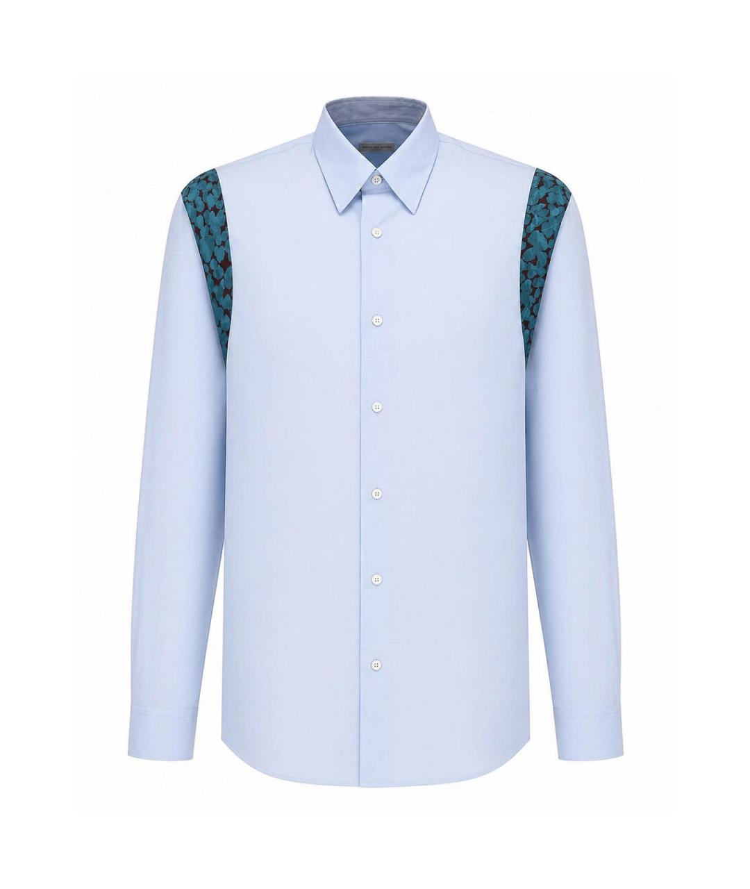 DRIES VAN NOTEN Голубая хлопковая кэжуал рубашка, фото 1