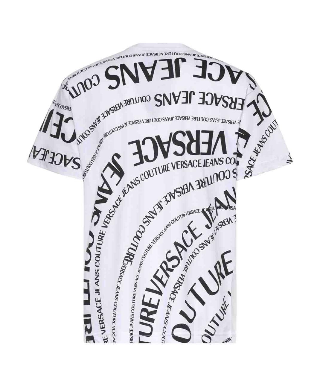 VERSACE JEANS COUTURE Белая хлопковая футболка, фото 2