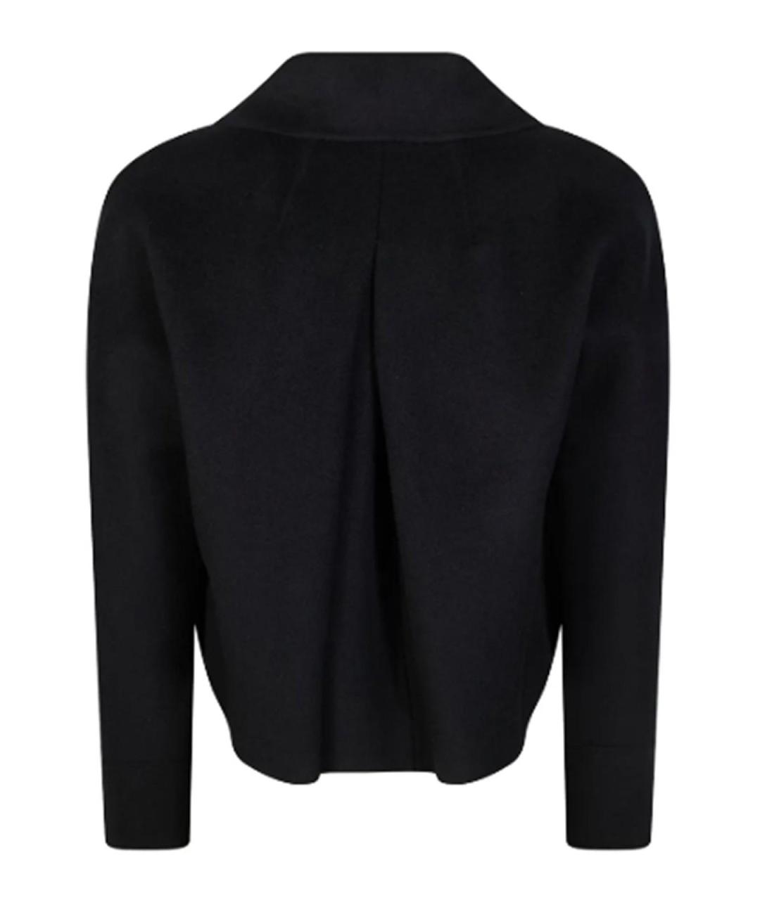 MAX MARA STUDIO Черная шерстяная куртка, фото 2
