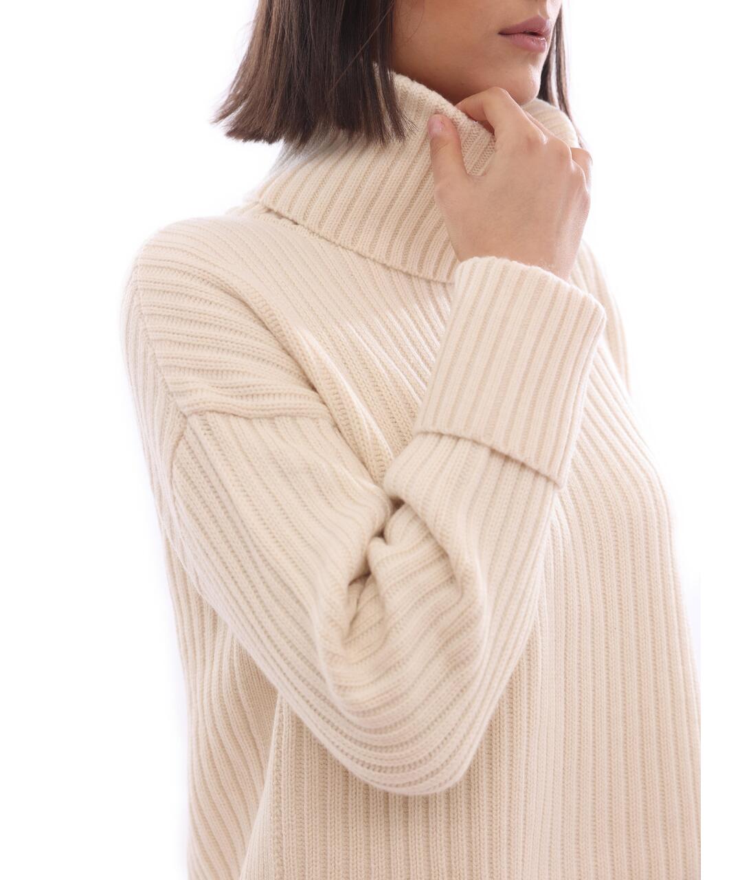 CALVIN KLEIN Белый шерстяной джемпер / свитер, фото 4