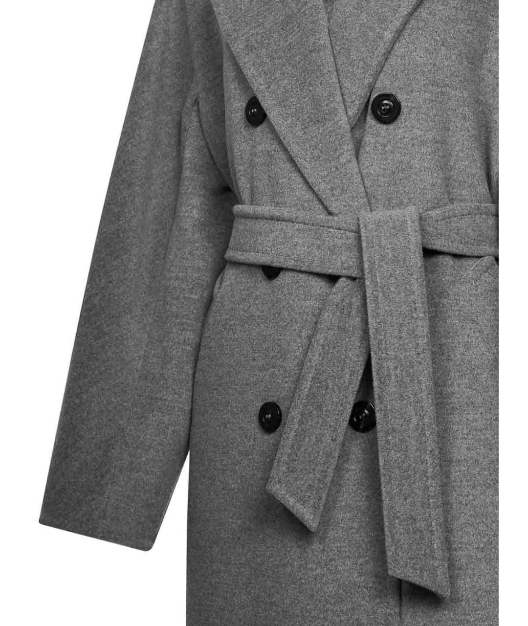 MAX MARA Серое шерстяное пальто, фото 3