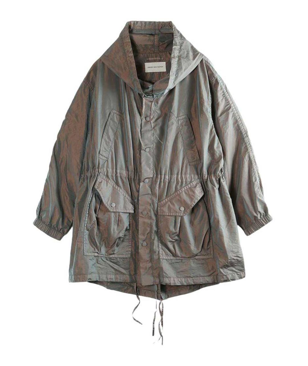 DRIES VAN NOTEN Зеленая полиамидовая парка, фото 1