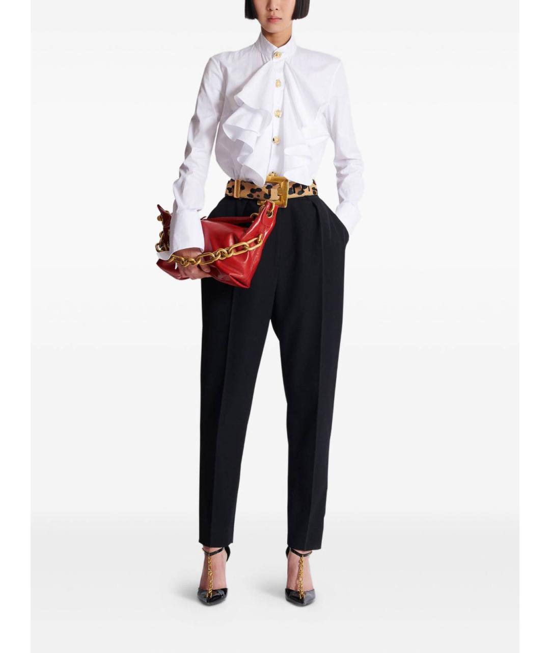 BALMAIN Белая хлопковая рубашка, фото 4