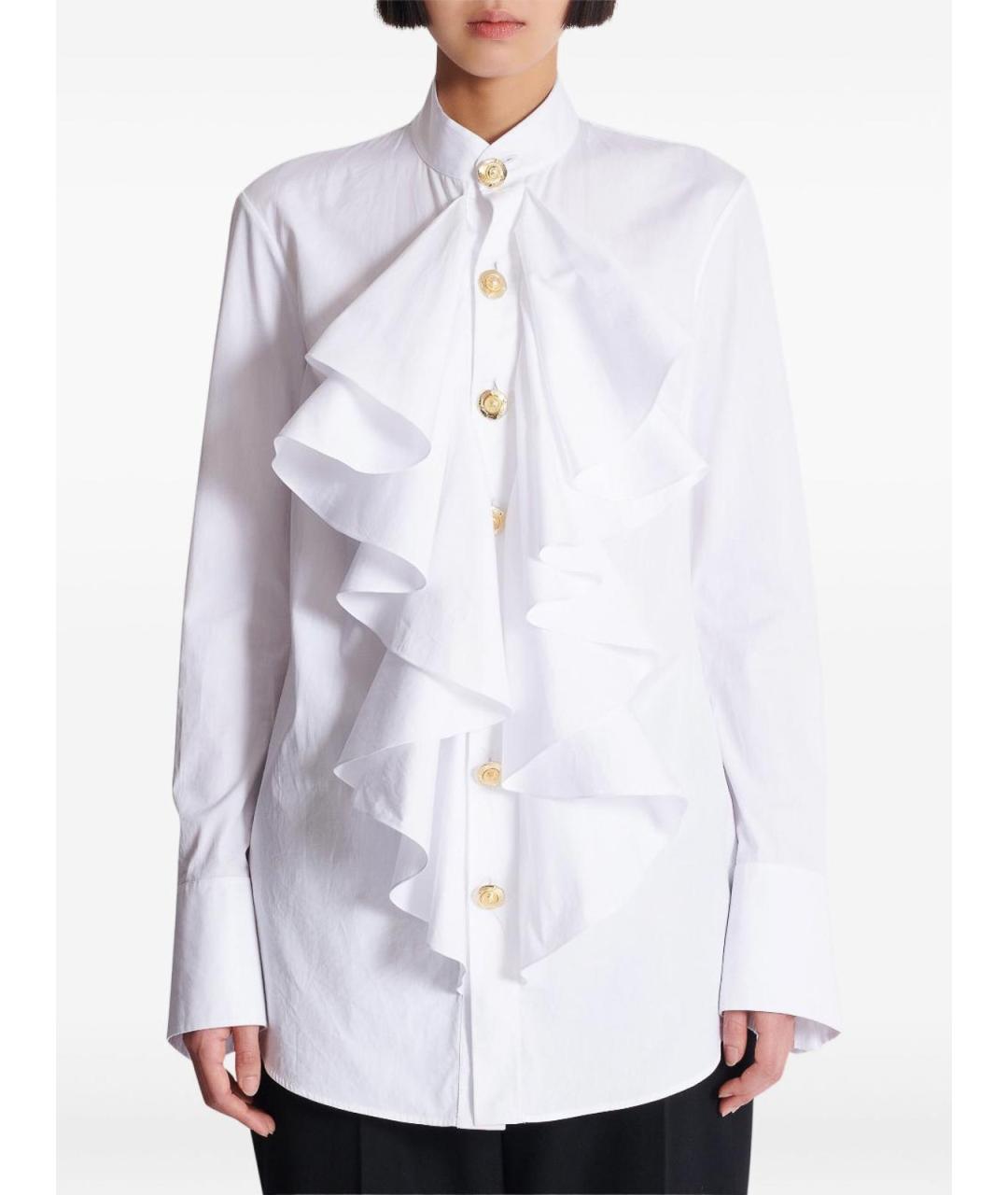 BALMAIN Белая хлопковая рубашка, фото 3