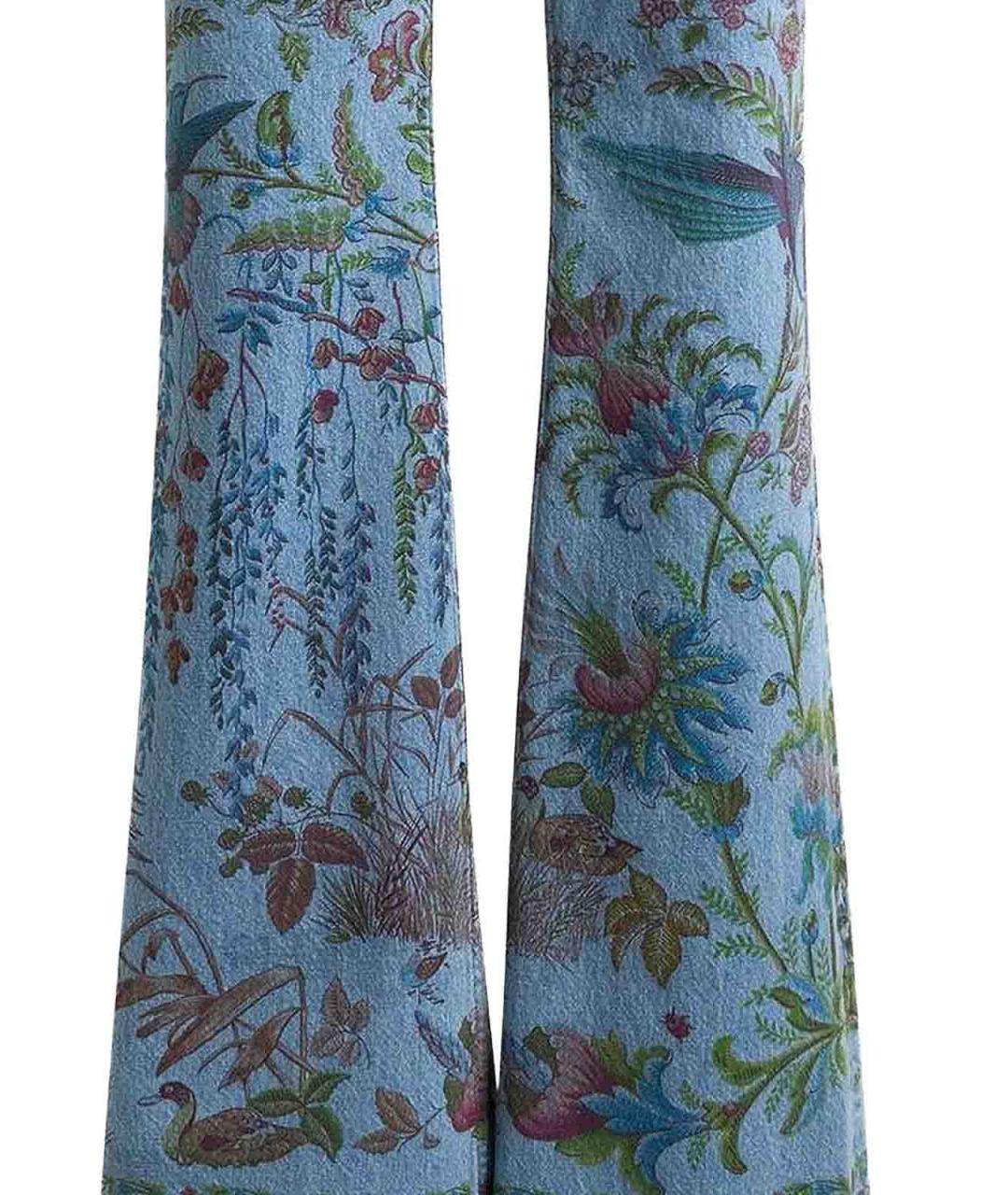 ETRO Синие хлопковые джинсы клеш, фото 2