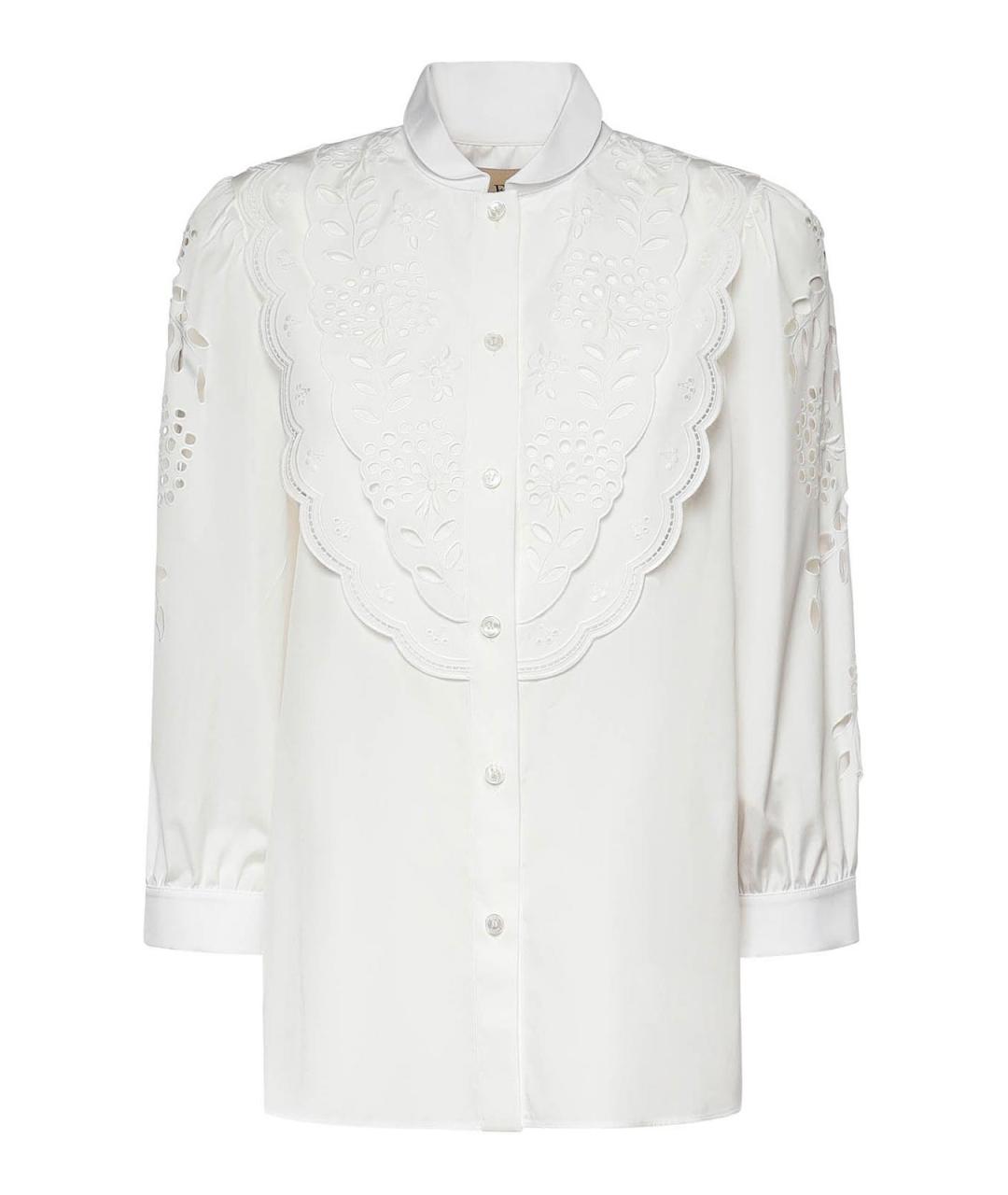 VALENTINO Белая хлопковая рубашка, фото 1