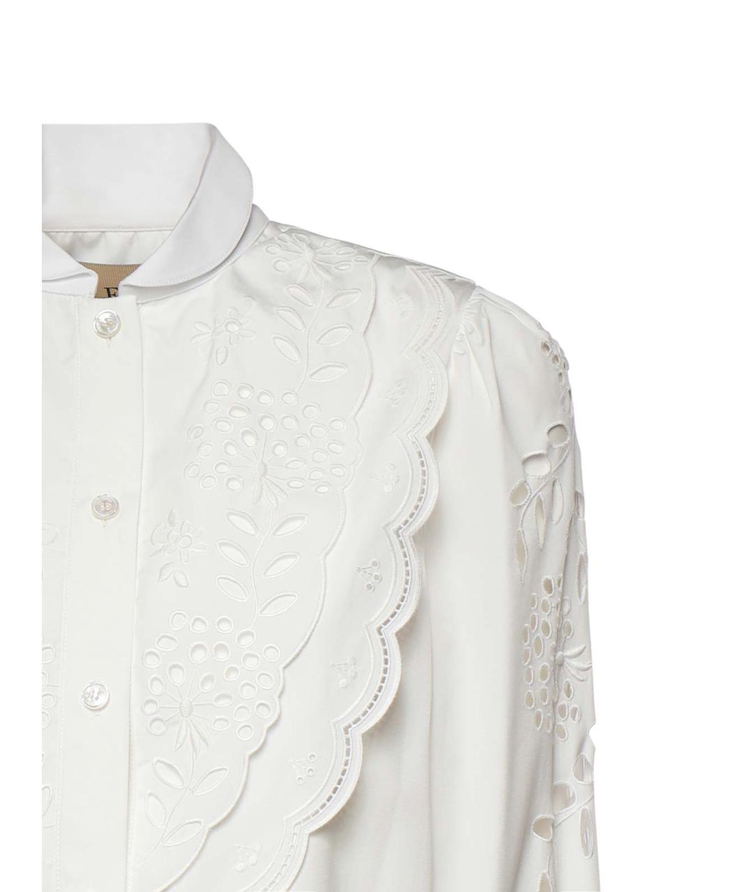 VALENTINO Белая хлопковая рубашка, фото 3