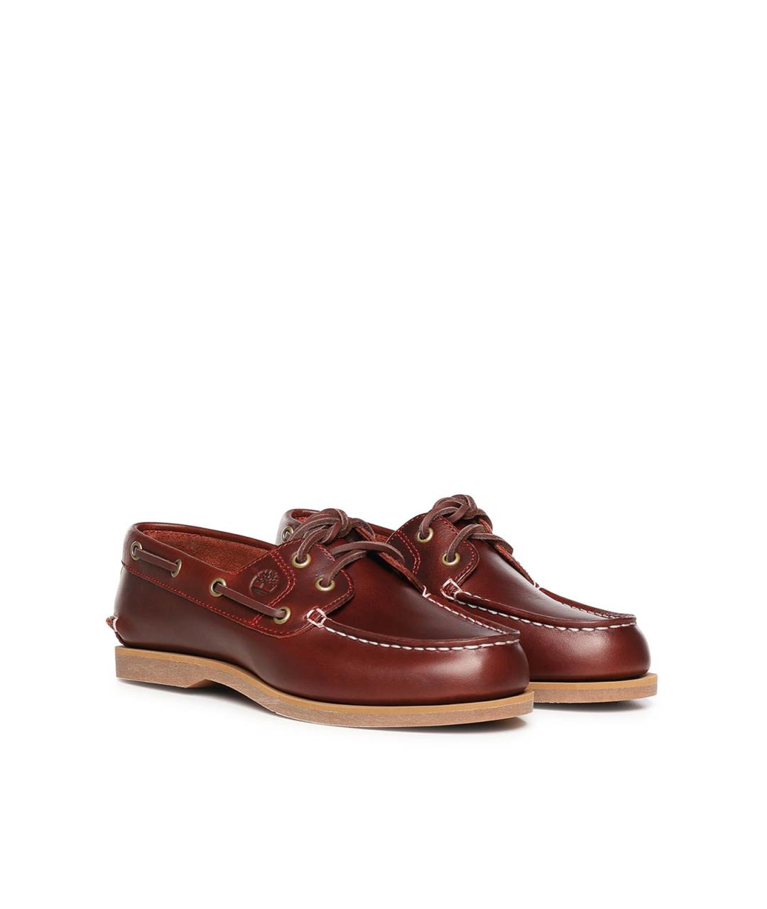 TIMBERLAND Бордовые кожаные лоферы, фото 4