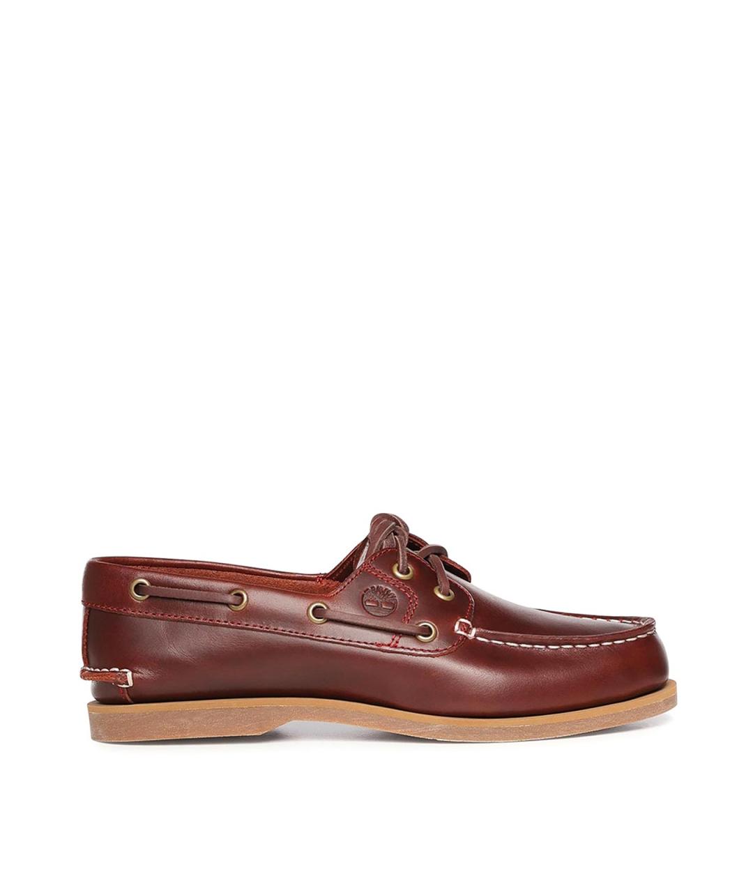 TIMBERLAND Бордовые кожаные лоферы, фото 1