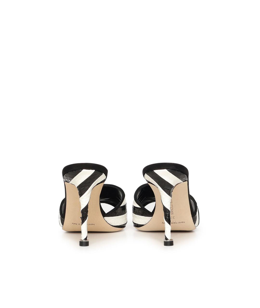 MANOLO BLAHNIK Мульти кожаные мюли, фото 2