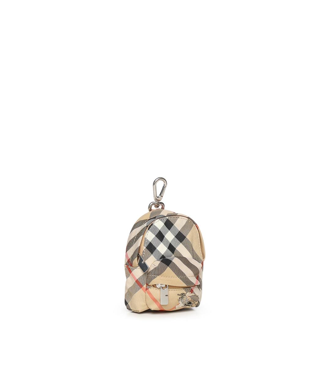 BURBERRY Бежевый брелок, фото 3