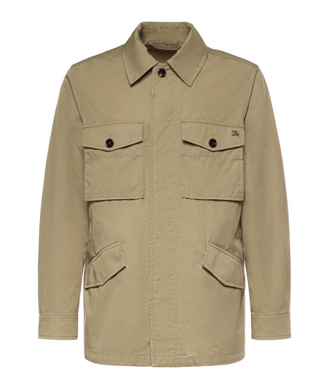 BURBERRY Бежевая хлопковая куртка, фото 1