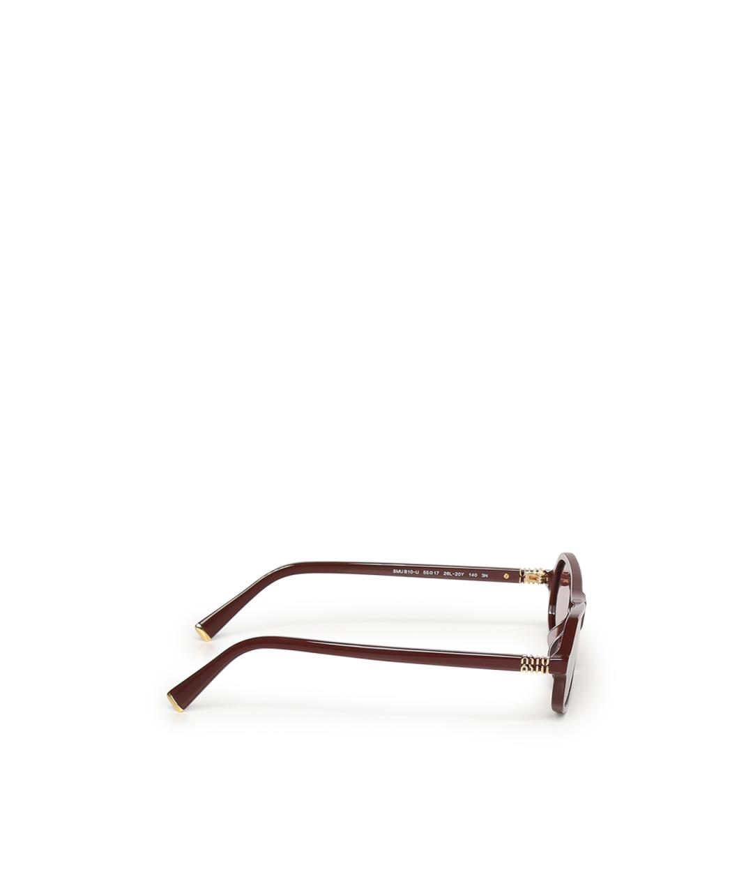 MIU MIU Красные солнцезащитные очки, фото 4
