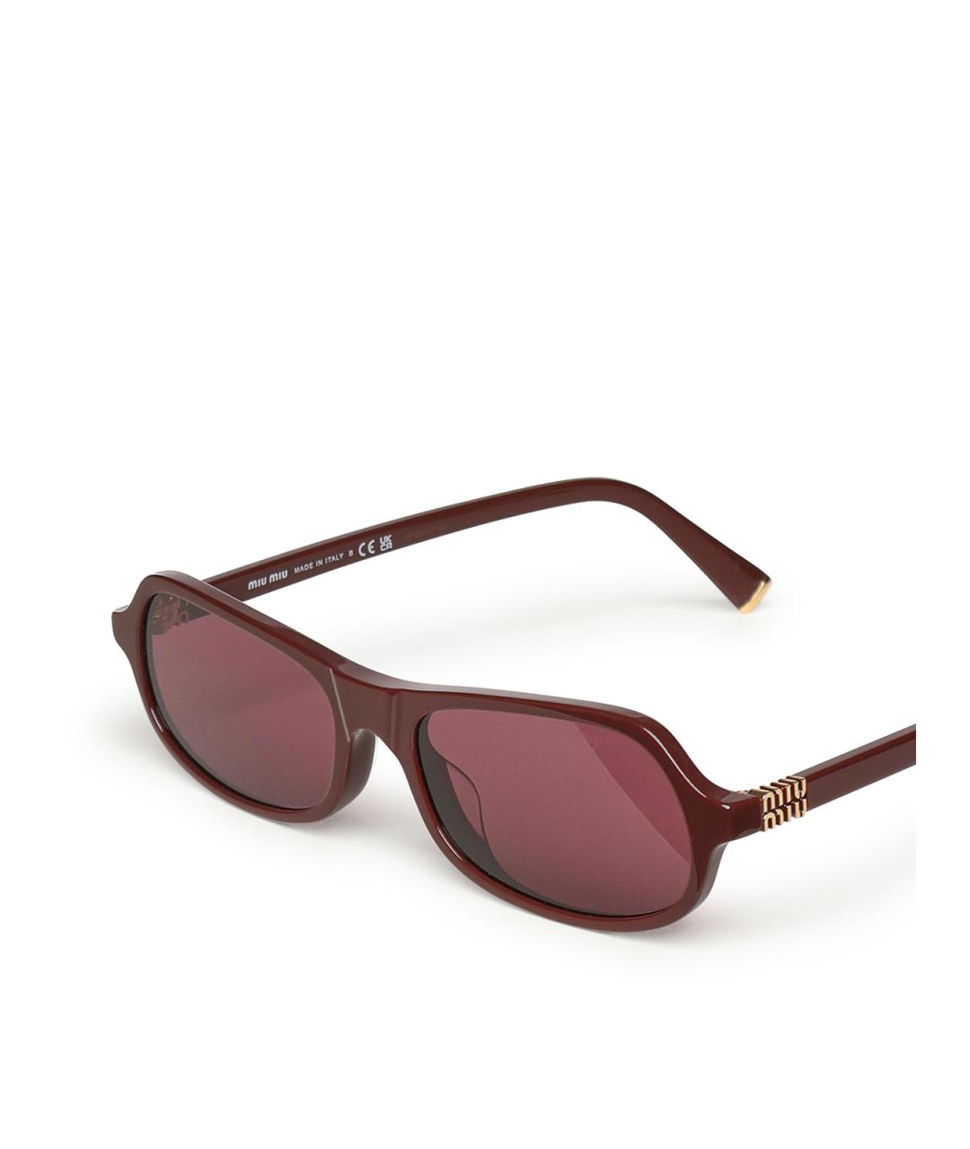 MIU MIU Красные солнцезащитные очки, фото 3