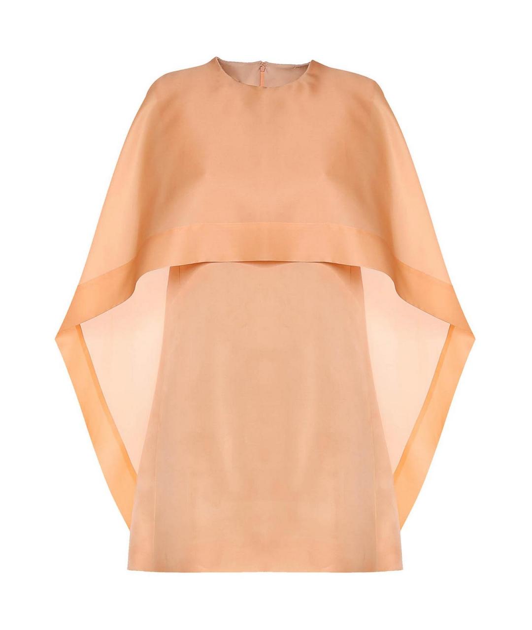 ALBERTA FERRETTI Розовое шелковое повседневное платье, фото 1