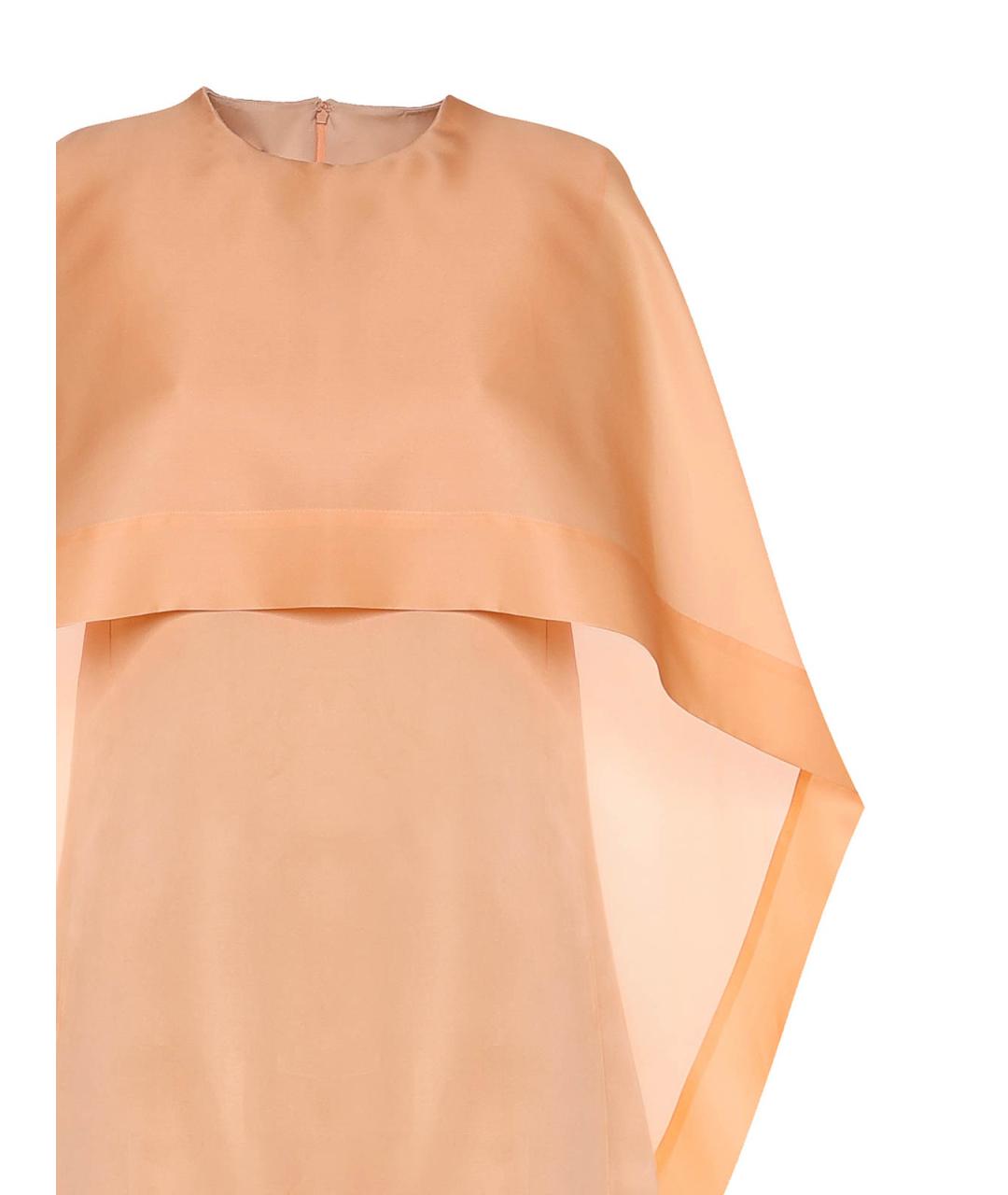 ALBERTA FERRETTI Розовое шелковое повседневное платье, фото 3