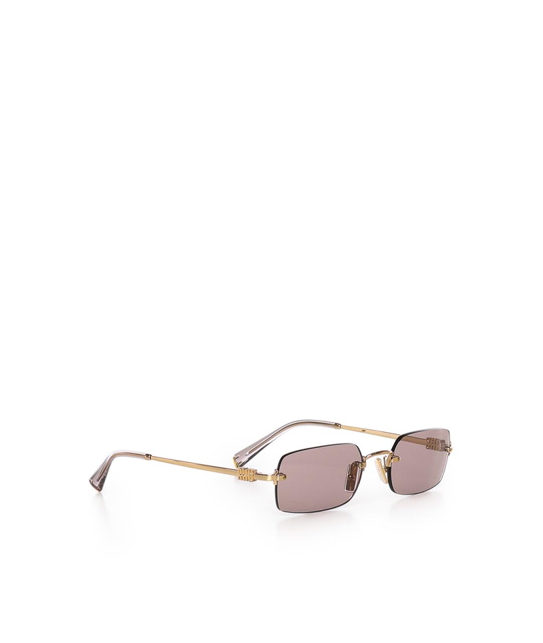MIU MIU Фиолетовые металлические солнцезащитные очки, фото 4