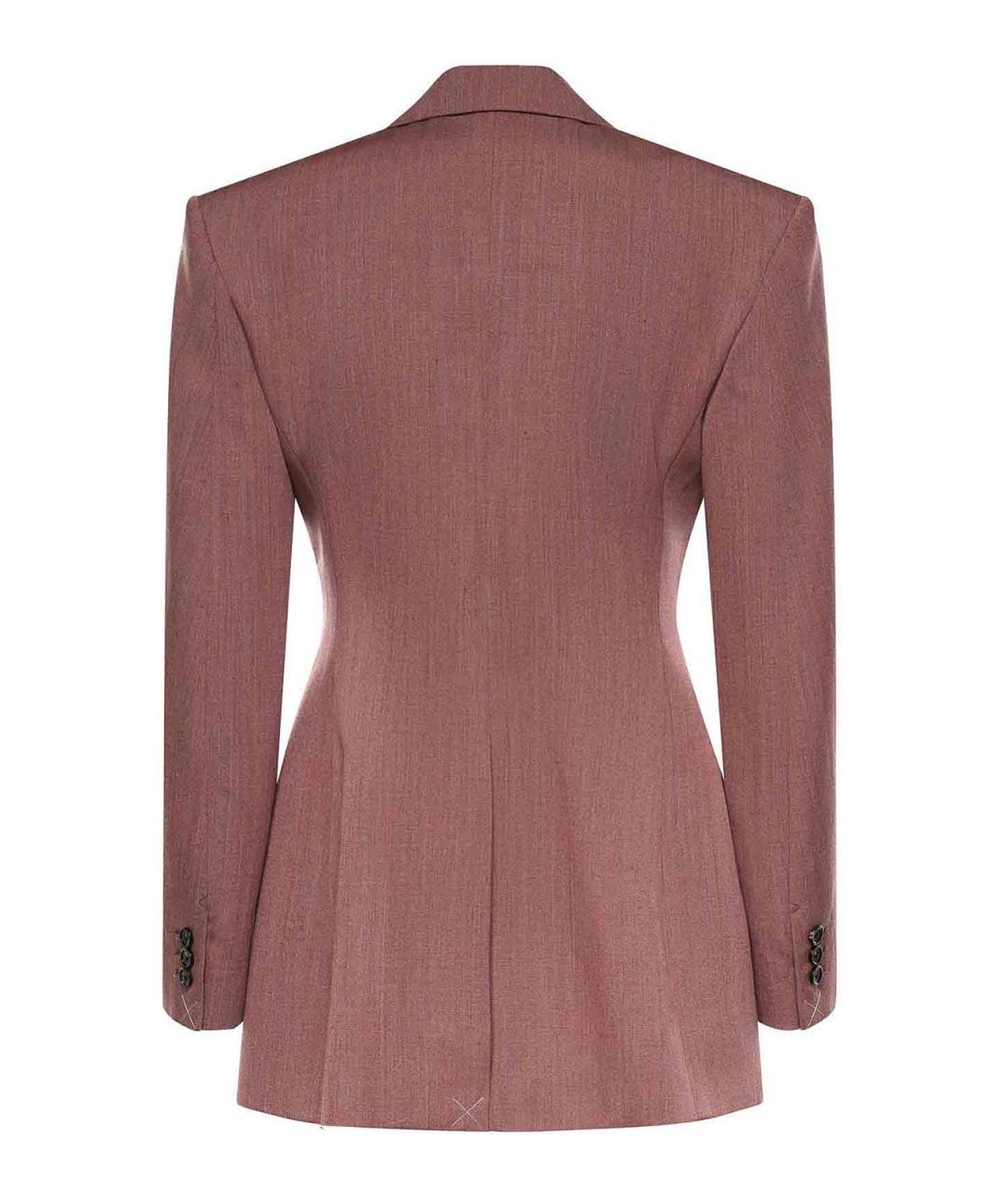 BOTTEGA VENETA Розовый шерстяной жакет/пиджак, фото 2