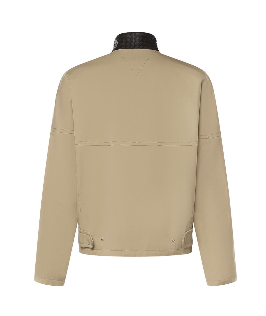 BOTTEGA VENETA Бежевая хлопковая куртка, фото 2