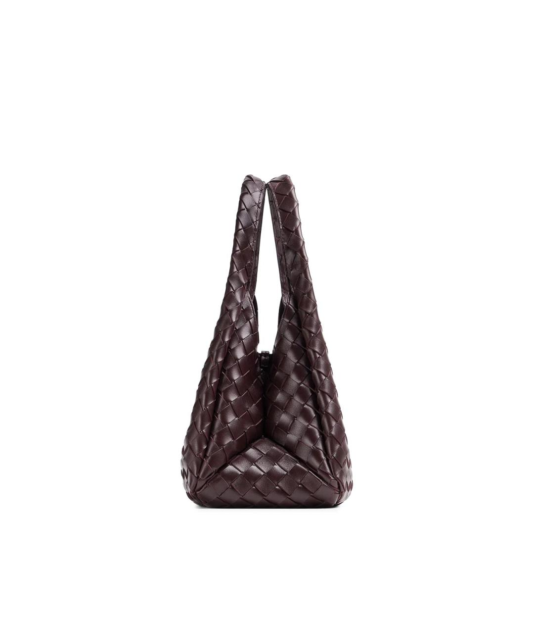 BOTTEGA VENETA Коричневая кожаная сумка через плечо, фото 3