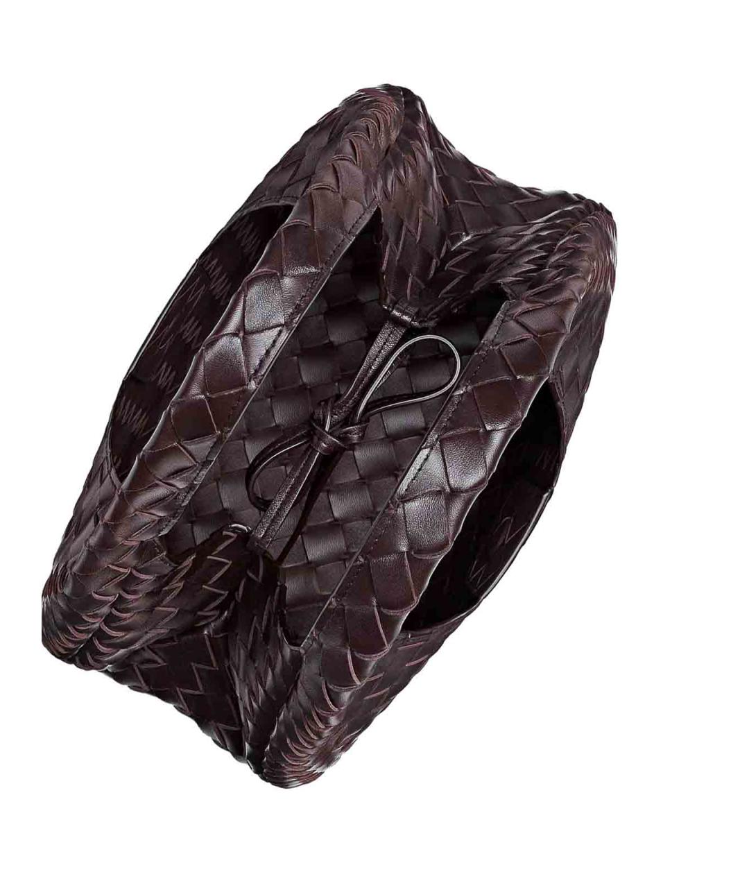 BOTTEGA VENETA Коричневая кожаная сумка через плечо, фото 2