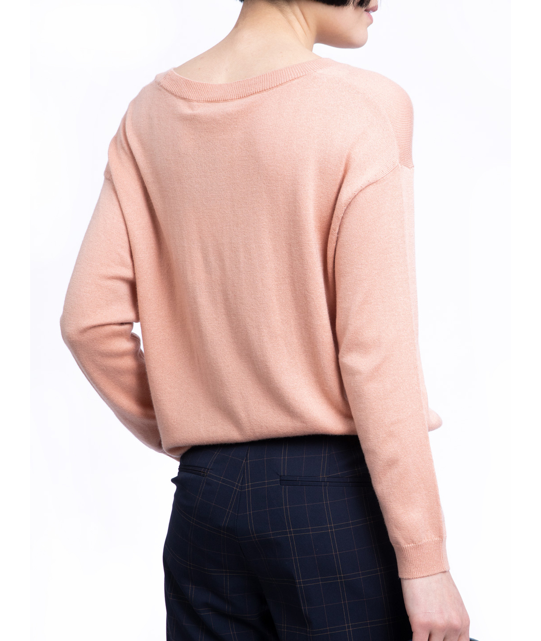 ESSENTIAL Розовый хлопковый джемпер / свитер, фото 4