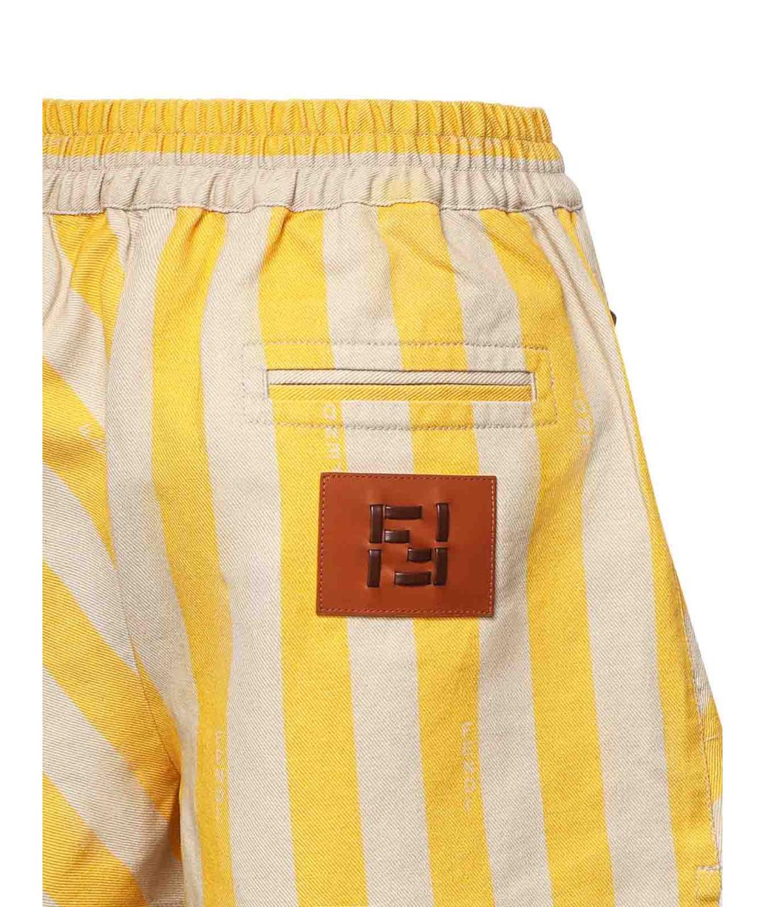 FENDI Мульти хлопковые шорты, фото 3