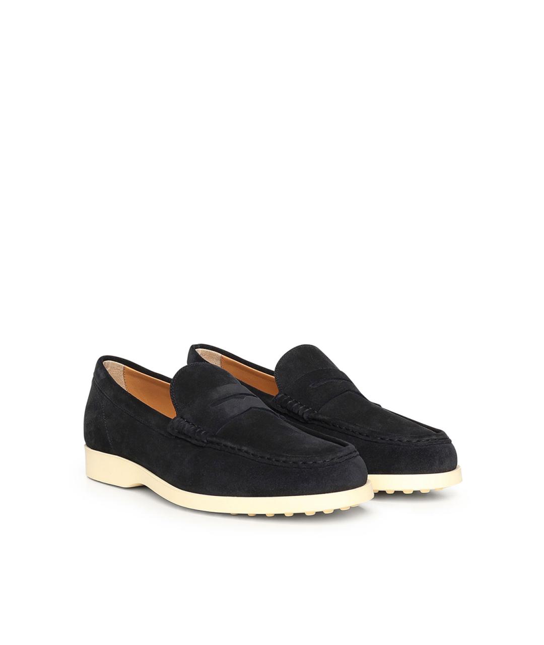 TOD'S Синие замшевые лоферы, фото 4