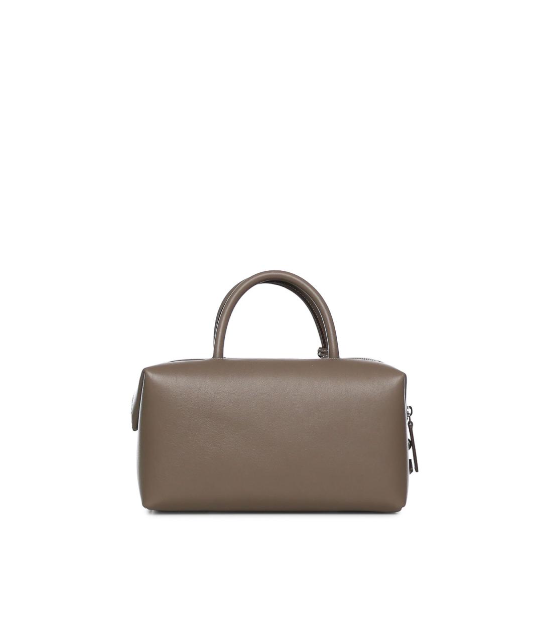 MAX MARA Бежевая кожаная сумка через плечо, фото 2