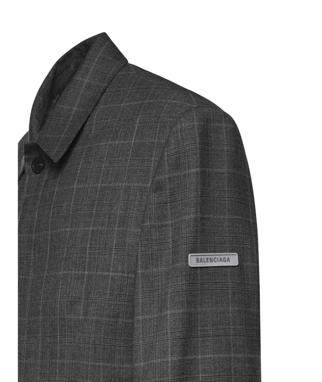 BALENCIAGA Серая шерстяная куртка, фото 3