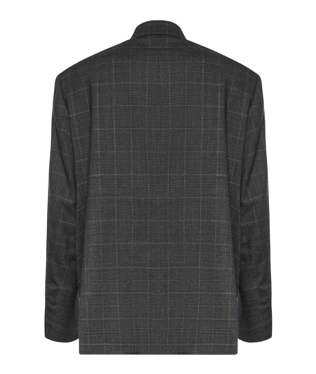 BALENCIAGA Серая шерстяная куртка, фото 2