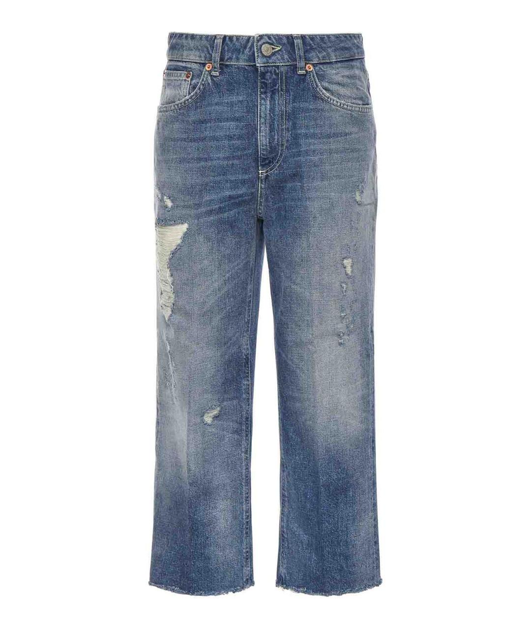 DONDUP Голубые хлопковые прямые джинсы, фото 1