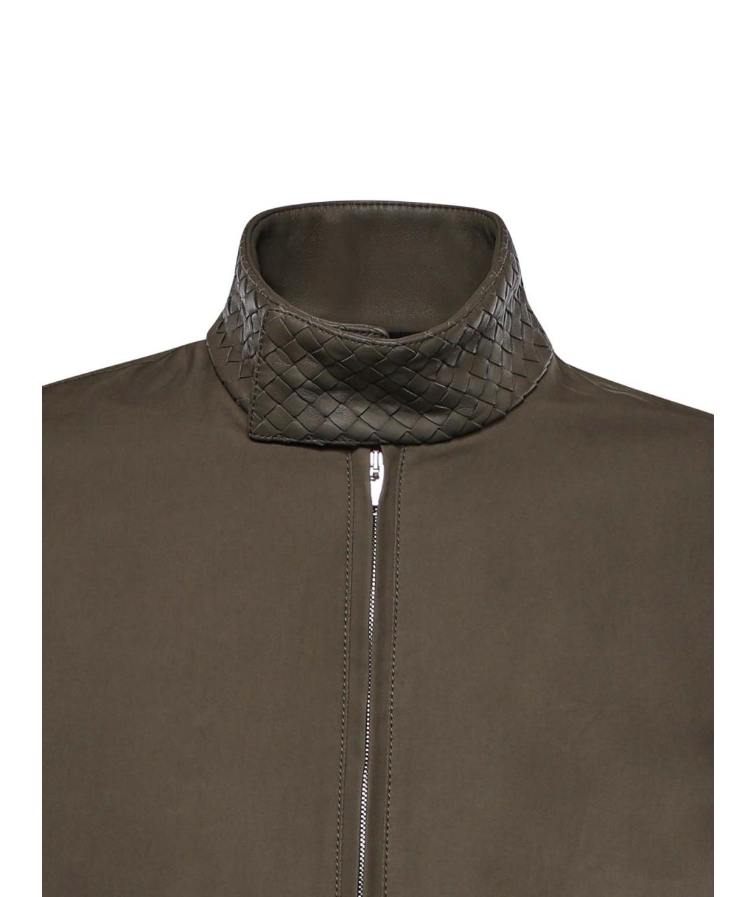 BOTTEGA VENETA Зеленая хлопковая куртка, фото 3