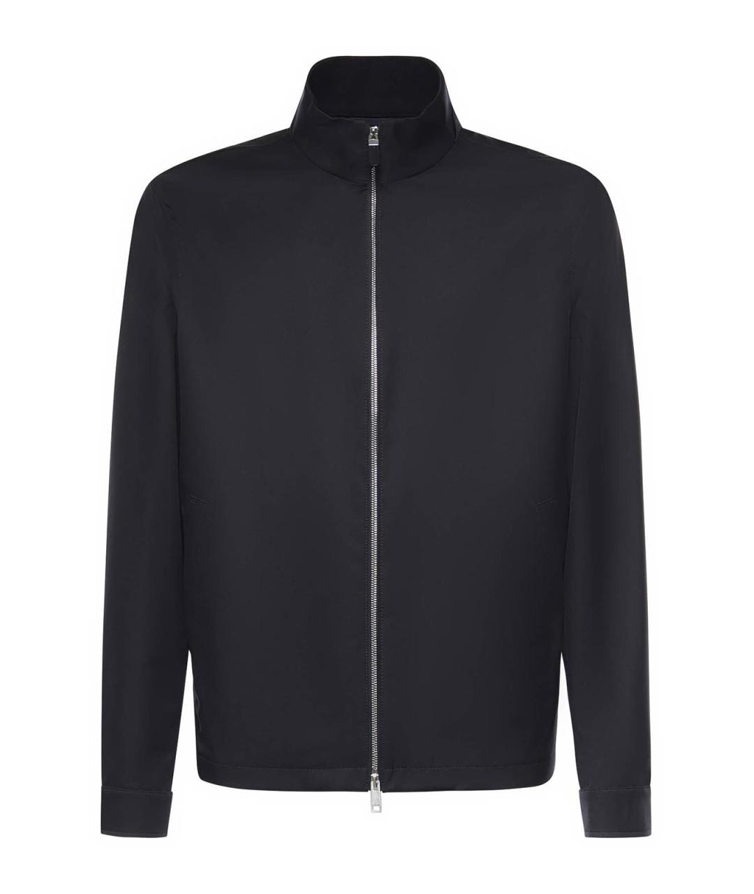 ZEGNA Темно-синяя полиэстеровая куртка, фото 1