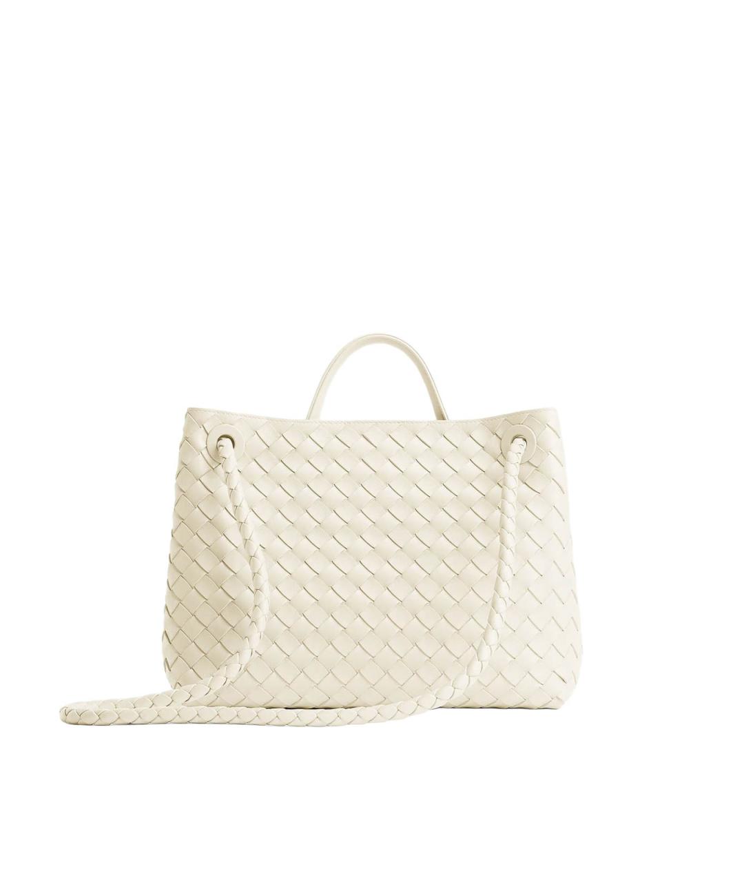 BOTTEGA VENETA Бежевая кожаная сумка тоут, фото 2