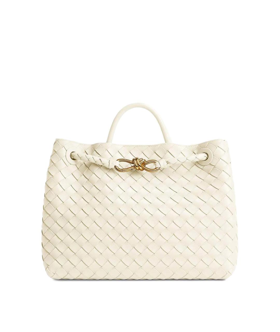 BOTTEGA VENETA Бежевая кожаная сумка тоут, фото 1