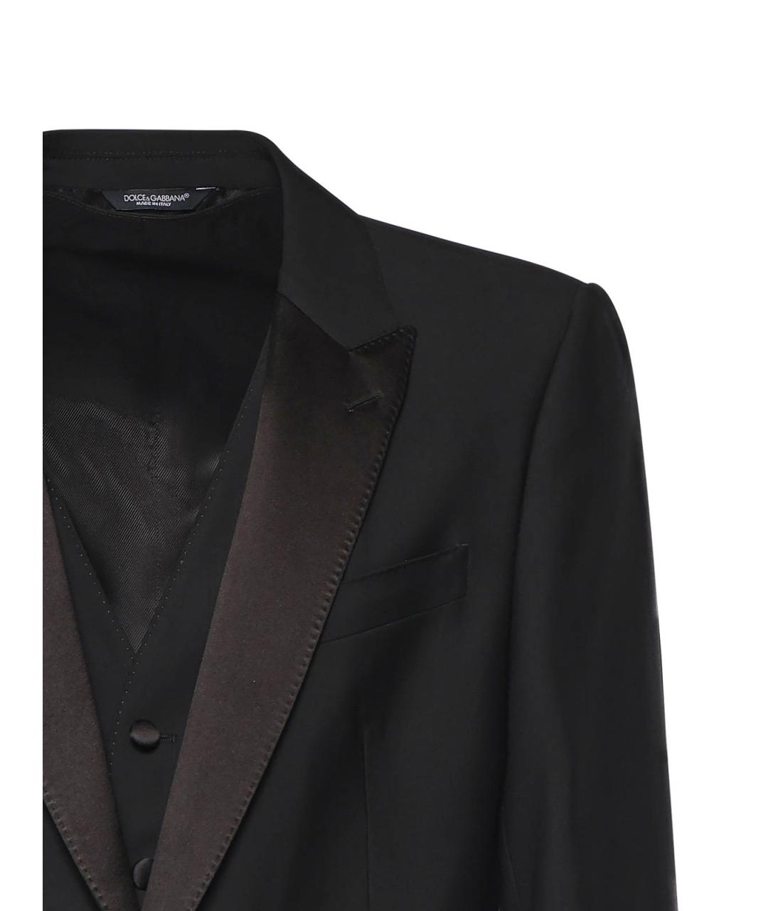 DOLCE&GABBANA Черный классический костюм, фото 4