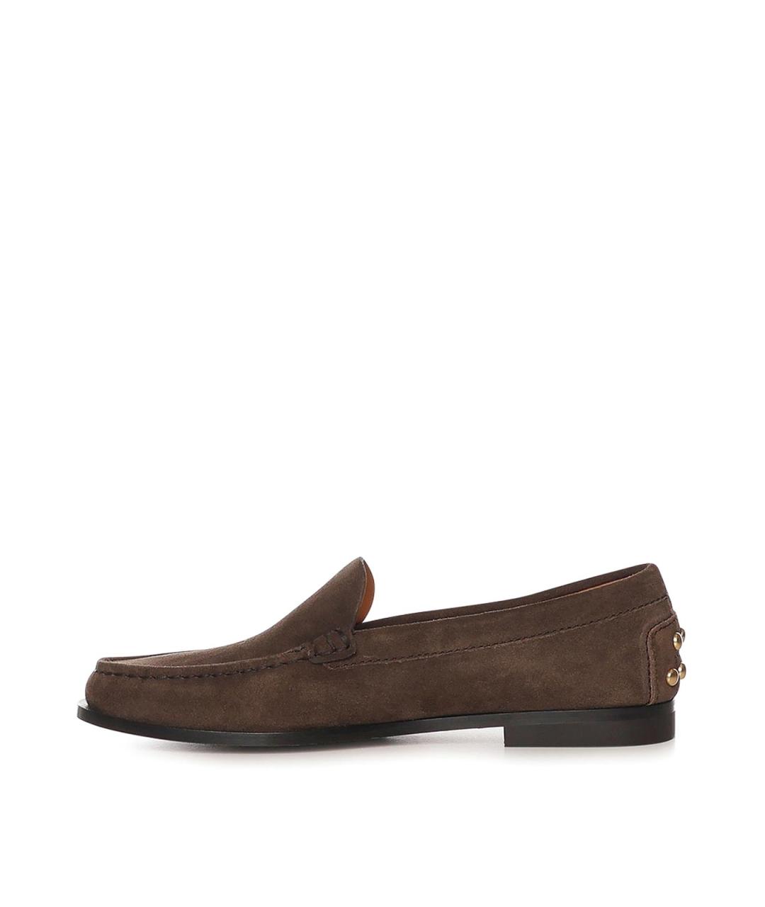 TOD'S Коричневые замшевые лоферы, фото 3