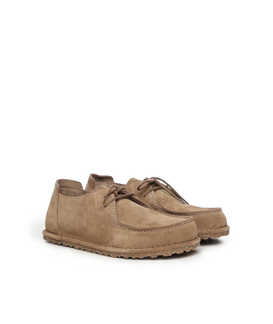 BIRKENSTOCK Бежевые замшевые ботинки, фото 4