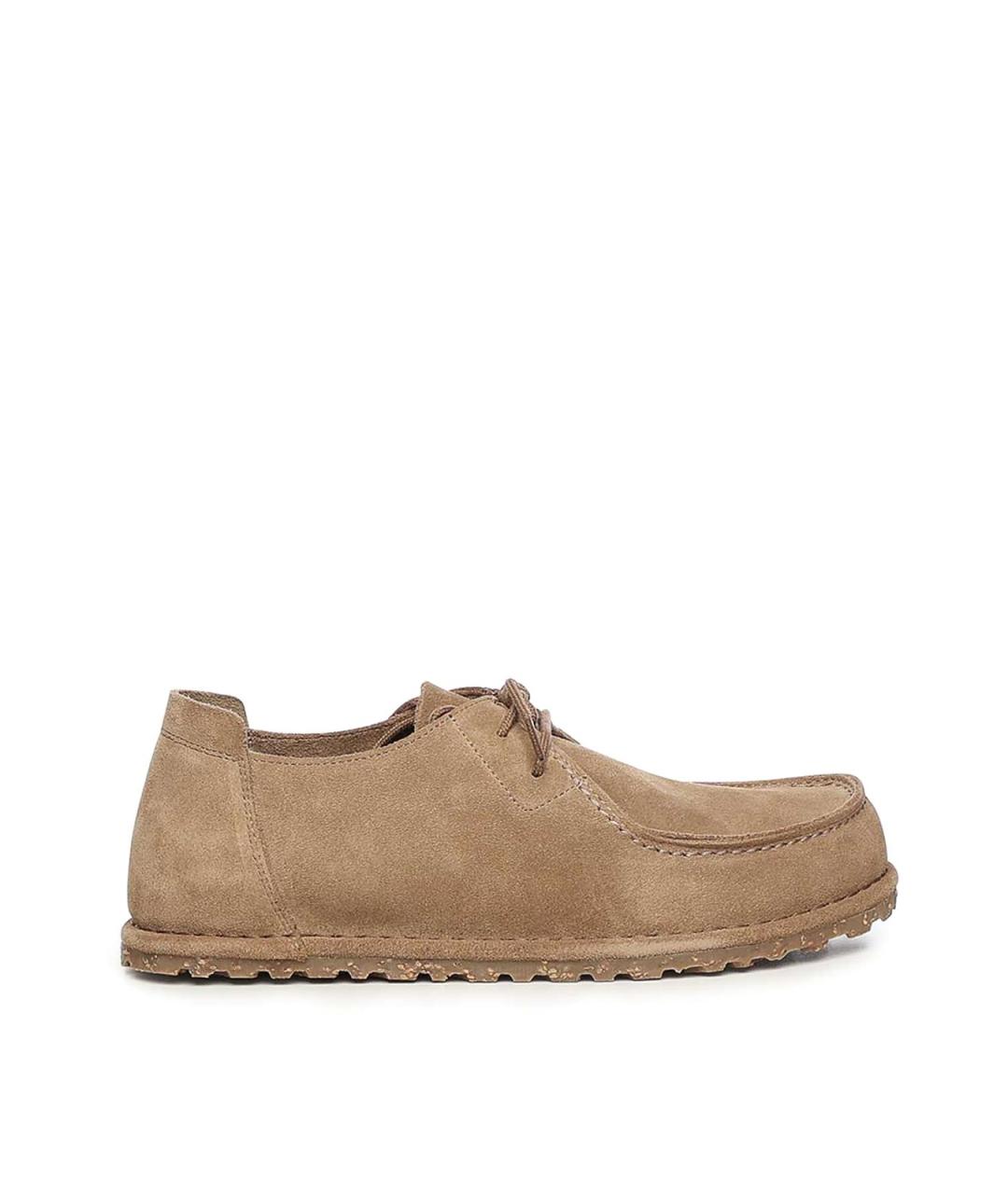 BIRKENSTOCK Бежевые замшевые ботинки, фото 1