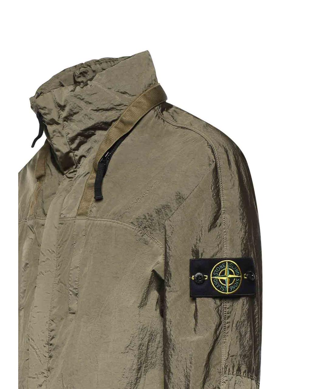 STONE ISLAND Зеленая полиамидовая куртка, фото 3