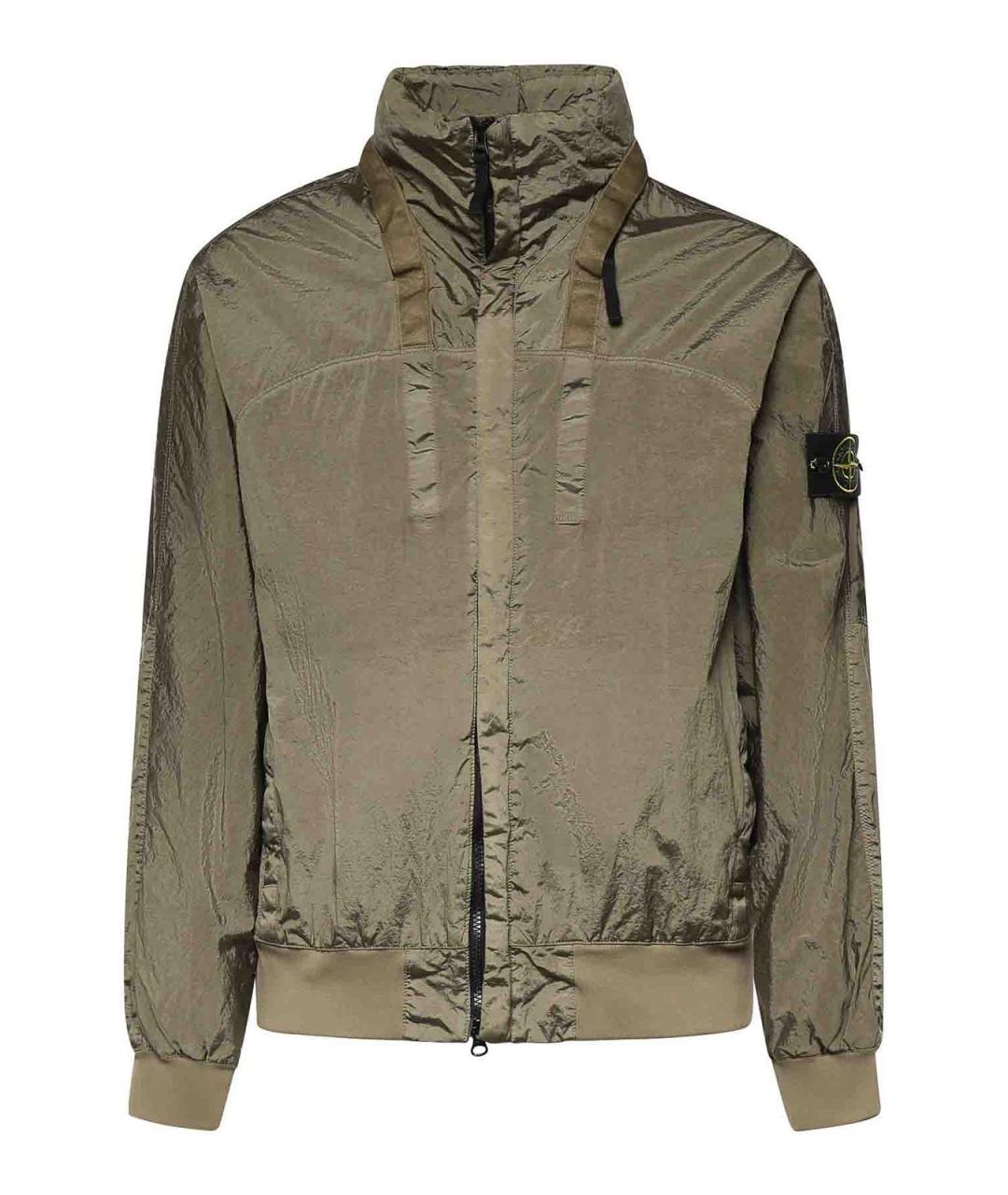 STONE ISLAND Зеленая полиамидовая куртка, фото 1