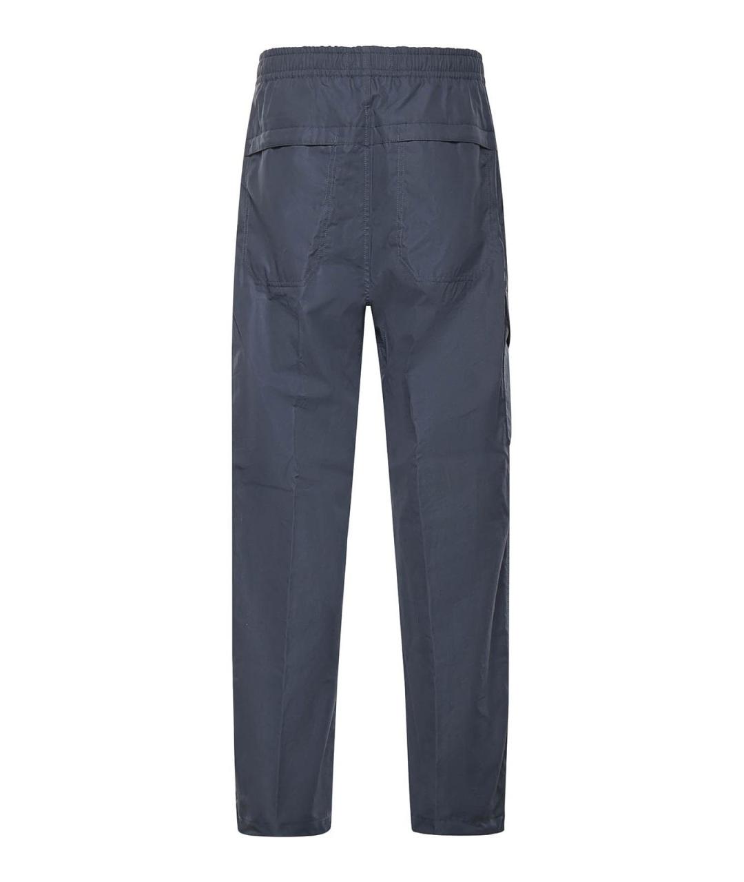 STONE ISLAND Синие хлопковые повседневные брюки, фото 2