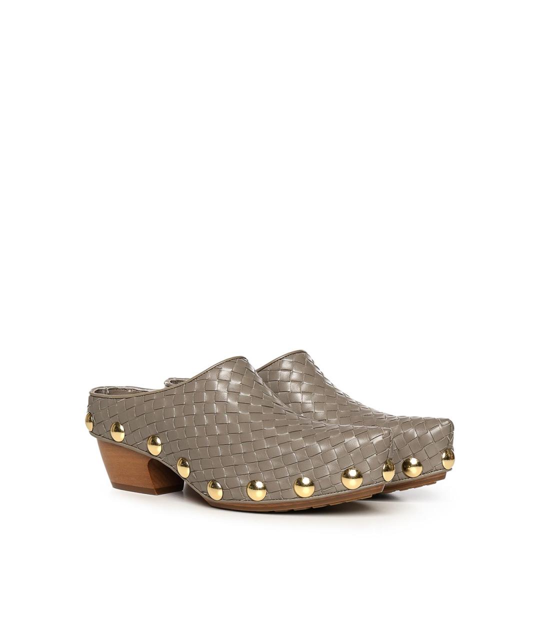 BOTTEGA VENETA Кожаные мюли, фото 4