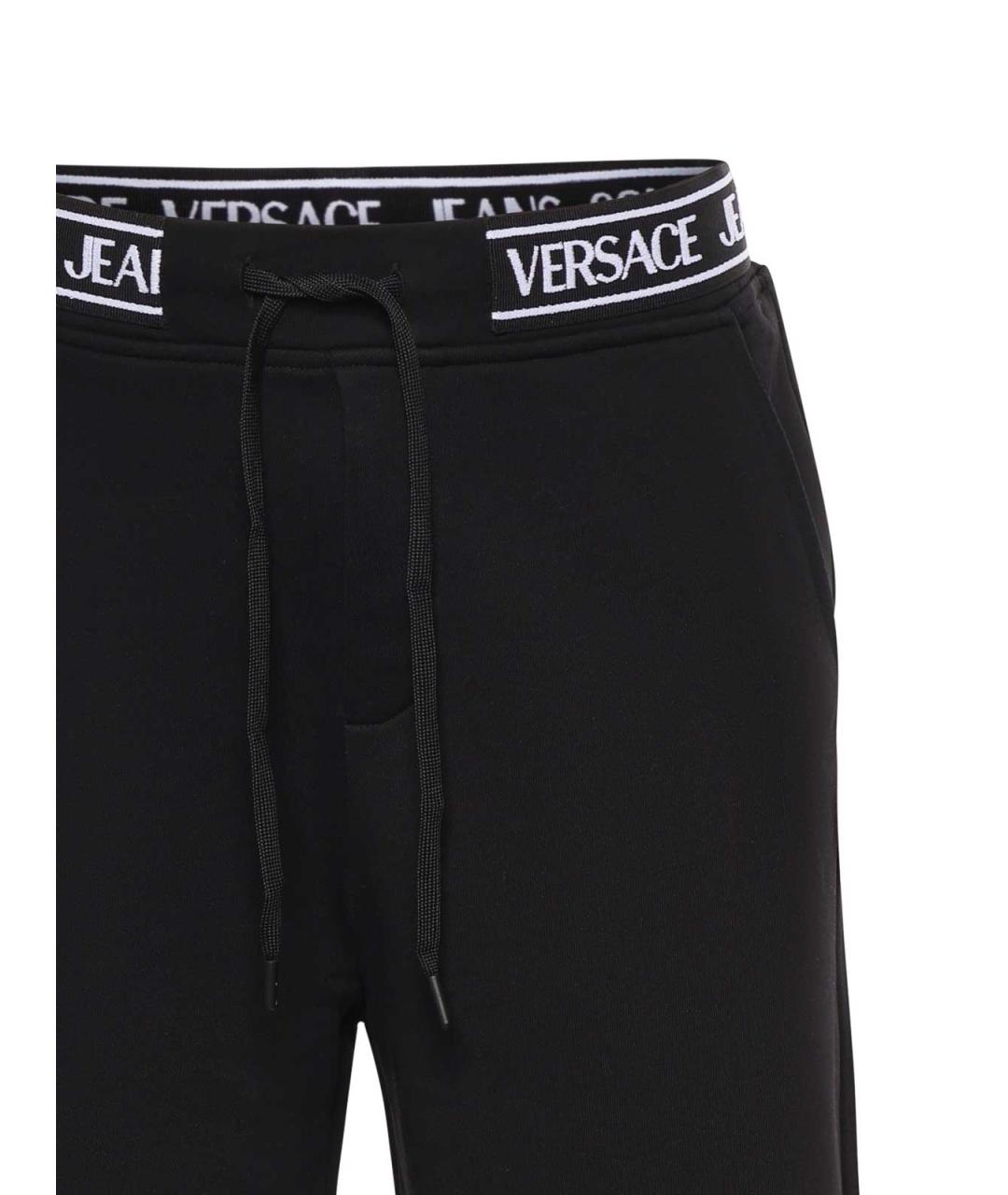 VERSACE JEANS COUTURE Черные хлопковые шорты, фото 3